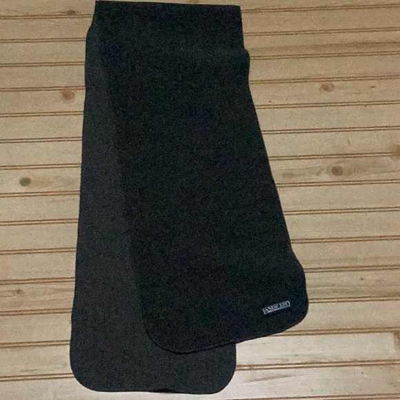 Lands End Gray Grey Two Tone Fleece Unisex Scarf - Picture 1 of 6